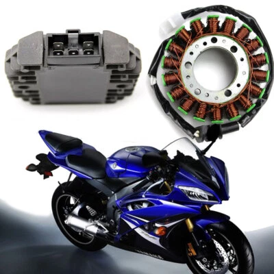 Magneto Stator+Voltage Regulator Rectifier For Yamaha YZF R1 1999-01 R6 1997-02 - Изображение 1 из 4