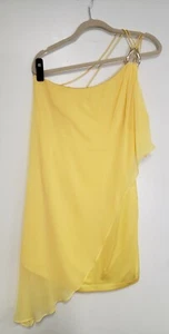 Womens, Marciano Mini Asymmetrical Yellow Dress Size S - Picture 1 of 4