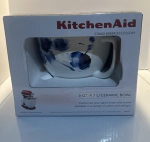 KitchenAid 5 Quart Ink Watercolor Patterned Ceramic Bowl (s) - Picture 1 of 13