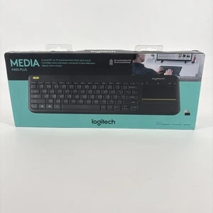 Logitech K400 Plus Wireless Touch Keyboard w Touchpad New In Box. TV Media - Photo 1/7