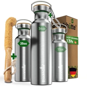 Vacuum Insulated Stainless Steel Water Bottle I 25 oz I Wide Mouth Metal Bott... - Picture 1 of 6