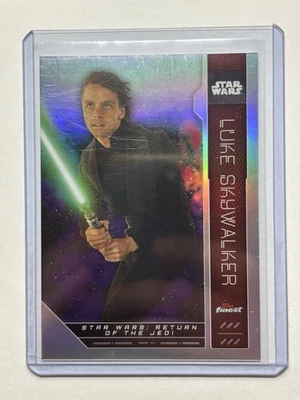 2023 Topps Finest Star Wars LUKE SKYWALKER Refractor #EB-11 SP Short Print - Image 1 of 2