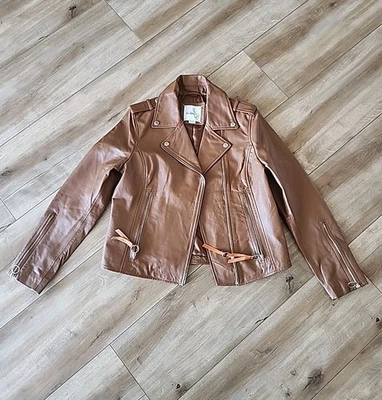 Chaqueta de cuero Sam Edelman cordero mediana Foto 1 de 4