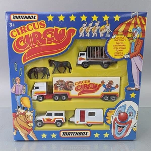 Matchbox MC-803 Circus Matchbox Diecast Set Truck Trailer Animal Transport NOS - Picture 1 of 10