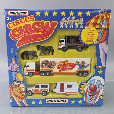 Matchbox MC-803 Circus Matchbox Diecast Set Truck Trailer Animal Transport NOS - Image 1 of 4