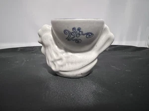 Soporte de palillo de dientes de pollo de cerámica vintage azul y blanco cerámica de granja - Imagen 1 de 5