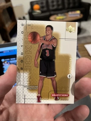 2001-02 Upper Deck Ovation - Novato Tyson Chandler #119 Estadísticas/250 (RC) Foto 1 de 2