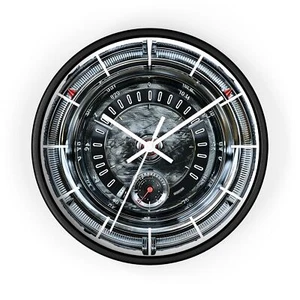 Vintage Car Dash Theme, Style Wall Clock – Retro Home Decor, Unique Gift, - Picture 1 of 10