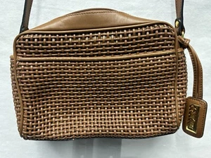 "Cartera Bandolera Cee Klein Mujer Tejido Cesta Marrón Boho 9.5"" x 7"" + Correa" - Imagen 1 de 13