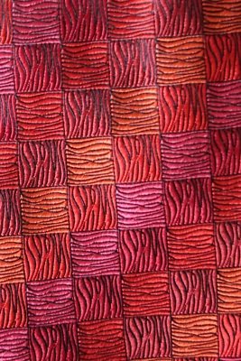 RICHARD JAMES SILK TIE RED ORANGE PINK AND BLACK SQUARES A FASHION IDEA CLASSIC - Image 1 of 4