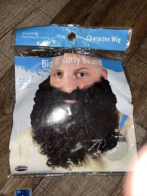 Halloween Express Big & Curly Beard  - Image 1 of 2