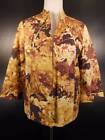 Beautiful Women&#39;s Small Coldwater Creek Floral Design Fitted &amp; Lined LS Jacket