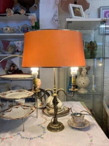 Antique French Bouillotte Table Lamp with neoclassical figure - Picture 1 of 12