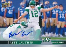 2021 Upper Deck CFL #53 Brett Lauther Autographed Base Parallel