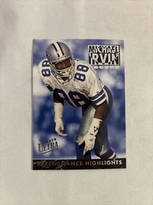 1993 Fleer Ultra Performance Highlights #3 Michael Irvin Dallas Cowboys - Picture 1 of 2