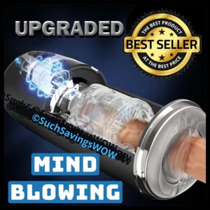 MIND BLOWING Male Masturbaters Automatic Hands Free LUXE Automatic Male Strokers - Picture 1 of 10