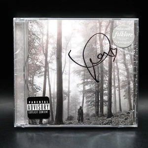 Taylor Swift Signed Folklore CD Album Autographed New Sealed Unique w/ HEART - Picture 1 of 2