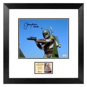 Jeremy Bulloch handsigniertes Star Wars Boba Fett 8x10 gerahmtes Actionfoto - Bild 1 von 2