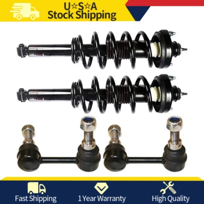 Paquete de 4 puntales traseros completos con barra estabilizadora trasera para Dodge Journey 2011-2020 Foto 1 de 4