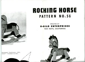 1982 Rocking Horse Pattern #56 U-Bild Enterprises Van Nuys California - Picture 1 of 7