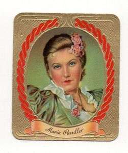 #15 Maria Paudler 1936 Aurelia Film Star Embossed Cigarette Card