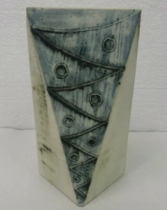 Vaso MCM Carn Pottery fatto a mano anni 70 astratto vintage firmato John Beusmans - Foto 1 di 10
