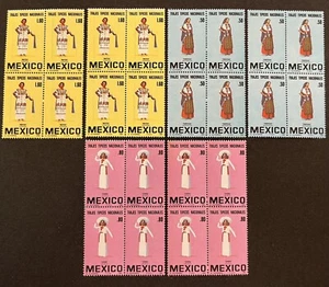 MEXICO 1981 - NATIONAL COSTUMES - SET OF  6  Blocks - MINT/NH - Picture 1 of 8