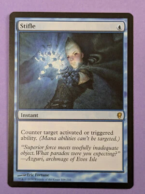 MTG Magic The Gathering: Conspiracy: Stifle Rare #108/210 - NM - Image 1 of 2