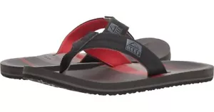 Men's Phantoms Black/Red Flip Flops Sandals - Picture 1 of 3