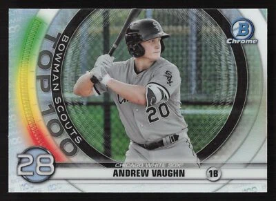 2020 Bowman - Chrome Bowman Scouts Top 100 - #BTP-28 Andrew Vaughn - Image 1 of 2