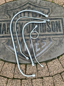 Harley Davidson WL WLA WLD 45 Juego de cabeza plana de tuberías de combustible y aceite militares - Imagen 1 de 7