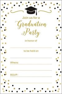 Shiningwise 25 Pack of Graduation Party Invitations with Envelopes for High S... - Picture 1 of 2
