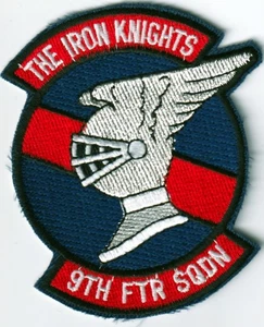 USAF Air Force THE IRON KNIGHTS 9th FTR SQDN Holloman AFB New Mexico patch - Picture 1 of 1