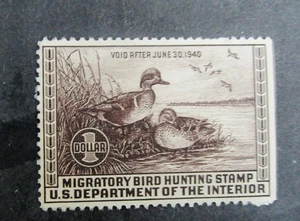 nystamps US Duck Stamp # RW6 Mint OG H $100     N14x2170 - Picture 1 of 2