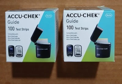 2 neue versiegelte Kartons Accu-Chek Guide Teststreifen.  Ablaufdatum 2026-06-12 - Bild 1 von 4