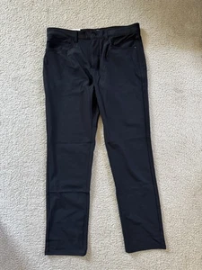 Member's Mark Herren Slim Fit Benton Performance Hose 34 x 32 Neu mit Etikett schwarz - Bild 1 von 3