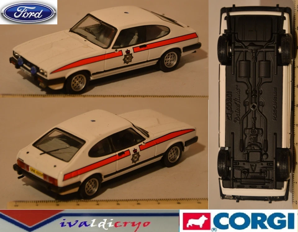 ford capri mk 3 police manchester corgi drive time limited edition 1/43 ieme - Photo 1/4