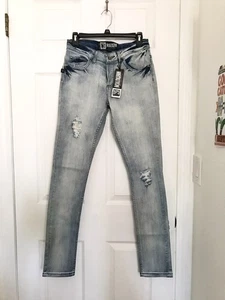 Social Collision Jeans Mens 28x32 Blue Indie Fit Skinny Straight. - Picture 1 of 16