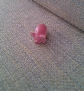 Vintage Small Piglet Pig Ornament Ceramic Porcelain Figurine Ornament Decorative - Picture 1 of 7