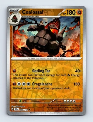 Coalossal Reverse Holo SV05: Temporal Forces 095/162 NM/LP - Image 1 of 2