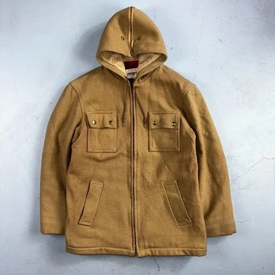 McGREGOR Sportswear VTG Sz 38 Wool Lined Hooded Field Ranch Jacket Coat 60s 70s - Image 1 of 4