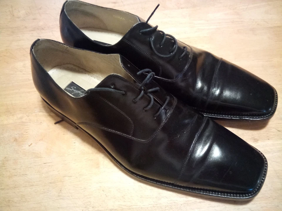 Steve Harvey - Zapatos de vestir Soma talla 14 - Cuero genuino - Negro Foto 1 de 4