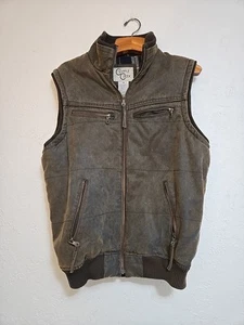 Cripple Creek Men's M Vest Brown Heavy American Semi-Finals RODEO 2019 Embroider - Picture 1 of 13