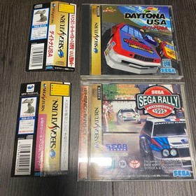 Daytona USA Sega Rally Championship Sega Saturn with obi #fa30e0