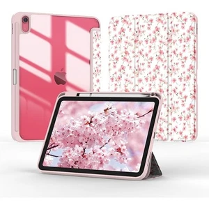 Slim Lightweight Tri-Fold Smart Folio Case for iPad- Floral Pink - Picture 1 of 5