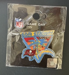 ⚡️Los Angeles Chargers VS Tampa Bay Buccaneers Game Day Pin 12/15/24 Rare!⚡️ - Picture 1 of 1