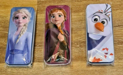 Disney Pixar Frozen Stiftebox Metall 3D Effekt Anna Elsa Olaf Schulbedarf