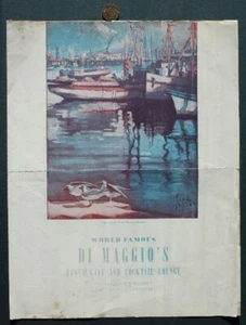 1950s San Francisco California Joe DiMaggio's Restaurant Menu New York Yankees-- - Picture 1 of 1