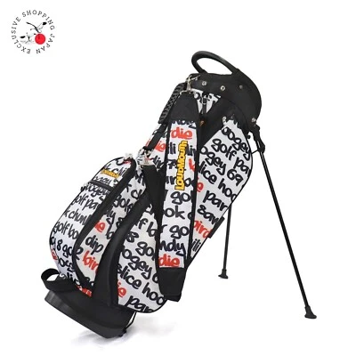 Loudmouth Golf Carry Stand Bag Lightweight 8.5 x 47" Unisex 2025 Big Words White - Image 1 of 4