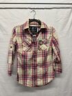 Superdry plaid longsleeve top size Small VGC